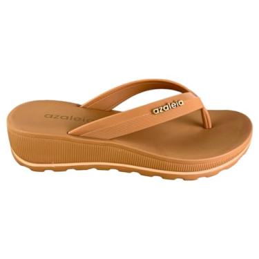 Imagem de Tamanco Azaleia Plataforma Tratorado Fabi Light Conforto Cor:Bege;Tamanho:37