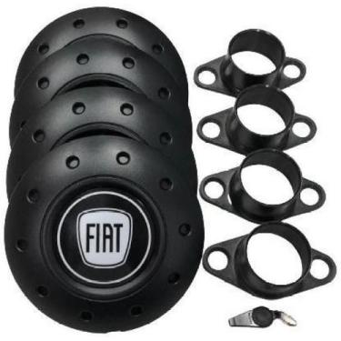 Imagem de Calotas Miollo Fiat Fiorino Aro 13 1990/2013 Amarok Preto