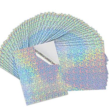 Imagem de Stampcolour Papel adesivo holográfico de vinil para impressão (50 folhas, bolha)