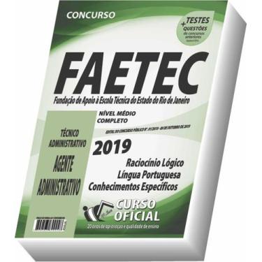 Imagem de Apostila Faetec - Agente Administrativo - CURSO OFICIAL