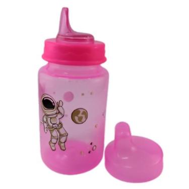Imagem de Copo de Treinamento Infantil 300ml Pepeta Bico macio AZUL ROSA, Rosa