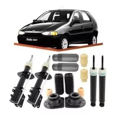 Imagem de 4 Amortecedor 4 Kit Suspensão Palio 96 97 98 99 2000 2001 - millenium