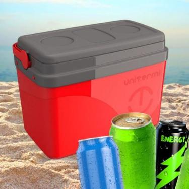 Imagem de Caixa Térmica para praia, alimentos bebidas Com Alça de 7,5 Litros com