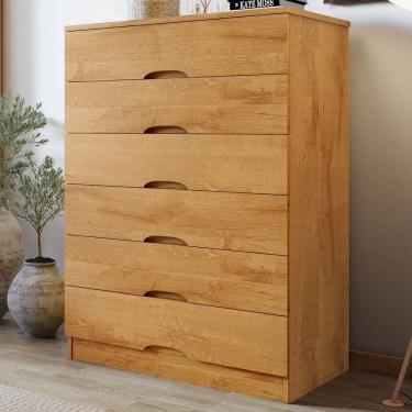 Imagem de Cômoda Sevilha 6 Gavetas Peroba - Mademarques