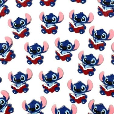 Imagem de Aplique Lilo Stitch 35mm Infantil Disney Emborrachado 10pçs - Macall