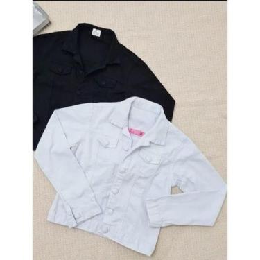 Imagem de Jaqueta Preta Sarja Com Botoes Forrados Formal Feminina. - TLT Modas, 