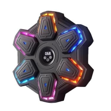 Imagem de Máquina de Boxe Musical de Parede,treino boxe eletronico inteligente, Conecte o celularDisplay Led E Sensor, reação e coordenação corporal,para Boxing Enthusiasts，equipamentos pra treino boxe casa