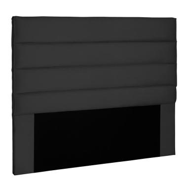 Imagem de Cabeceira Solteiro La Italiana Suede Preta