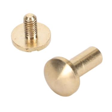 Imagem de Rebites de Latão de Latão Decorativos, Conjunto de Reparos de Couro DIY Com 50 Kit de Decoração para Calças de Bolsa de Couro Papel (10mm / 0,39in)