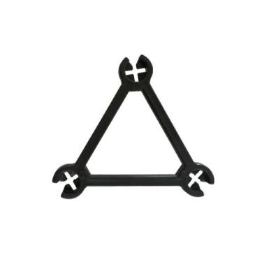Imagem de Kit Estribo Triângulo Polímero 7,5x7,5cm Para Pilar Concreto. - Maggio