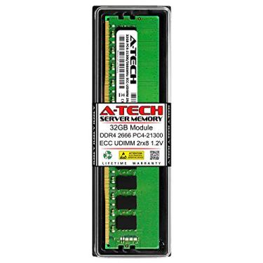 Imagem de A-Tech Substituição de 32 GB para Samsung M391A4G43MB1-CTD - DDR4 2666MHz PC4-21300 ECC UNBUFFERED UDIMM 2rx8 1.2v - Memory Ram Stick de servidor único