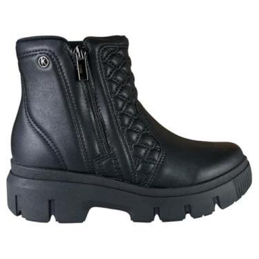 Imagem de Bota Coturno Feminino Kolosh com Ziper Sola Tratorada (Preto, BR, Adulto, Numérico, 37)