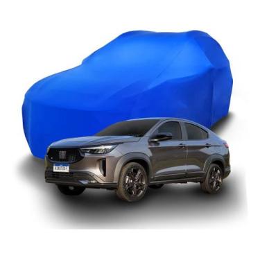 Imagem de Capa Para Fiat Fastback Suv Em Lycra Helanca Garagem - Lobo sete, Azul