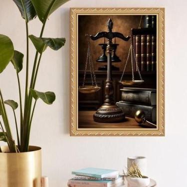 Imagem de Quadro Decorativo Balança Direito 33X24Cm - Com Vidro - Quadros On-Lin