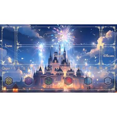 Imagem de MTG Decks & More Premium Collection Playmat Compatible with Disney Lorcana TCG - Disney Castle!