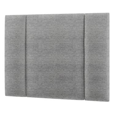 Imagem de Cabeceira Estofada Cama Box Solteiro Com Led Moderna 90 Cm Cor:linho Cinza