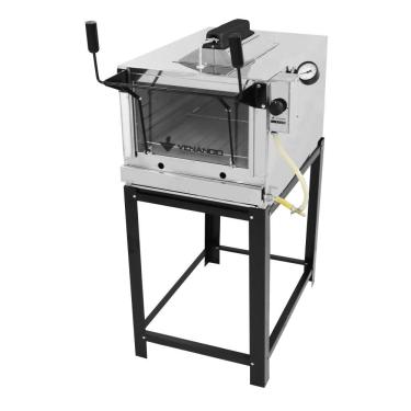 Imagem de Forno Lastro A Gás Natural Venâncio Roma 80 Com Infravermelho Interior Aço Galvanizado Exterior Inox Firiv80-23698