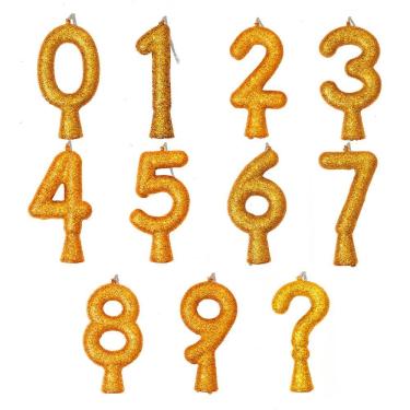 Imagem de Vela De Aniversário Puro Glitter Dourada Modelo 7