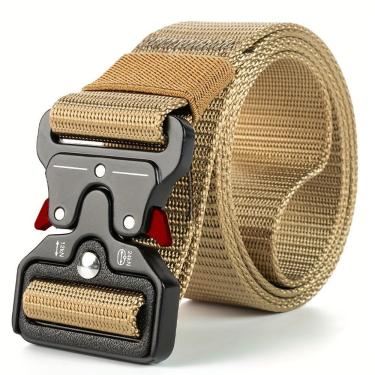 Imagem de Cinto Tático Para Homens, Estilo Esportivo, Fivela De Liberação Rápida De Grau Militar...