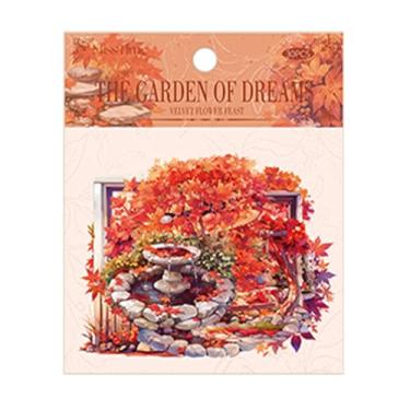 Imagem de Gryast 30 peças de adesivos Washi de flores para junk journaling, efêmeras, adesivo PET transparente para scrapbooking, bullet journal, colagem