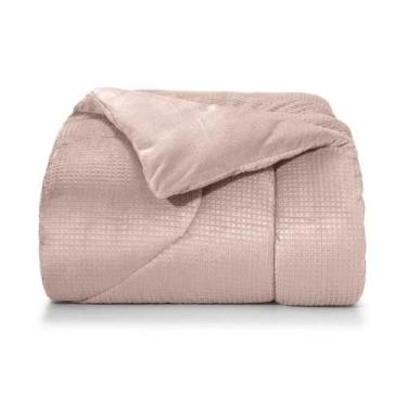 Imagem de Edredom Dupla Face De Plush Queen 235X260Cm Rosa Tule - Hedrons