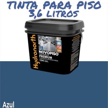 Imagem de Tinta Piso NovoPiso Galão 3,6 Litros Diversas Cores Hydronorth, Azul