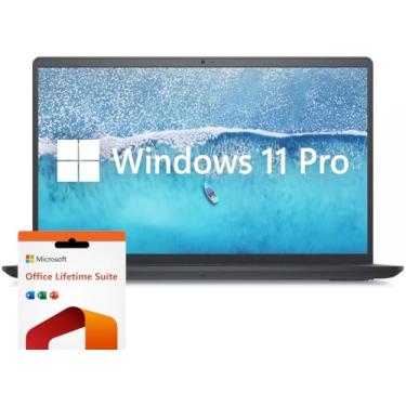 Imagem de Dell Notebook Inspiron de 15,6 polegadas, laptop Windows 11 Pro 32 GB RAM 1TB SSD, processador Intel Core i7-1255U, tela IPS 120 x 120 Hz 1920 x 1080, licença vitalícia do Microsoft Office, teclado