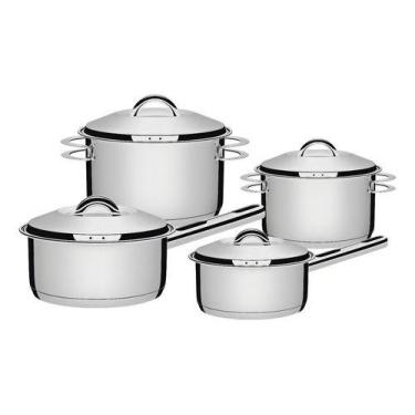 Imagem de Conjunto De Panelas Tramontina Solar 4 Peças Inox - Napolestore, Aço i