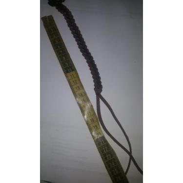 Imagem de Pulseira de couro marrom trançado - Loja do Hippie