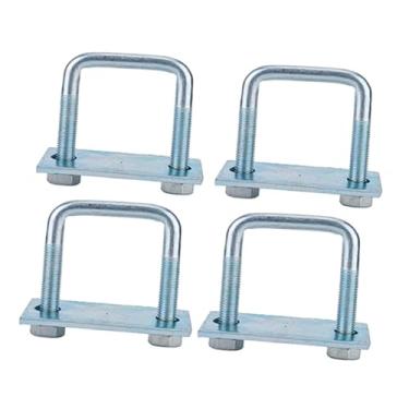 Imagem de predolo 4 Peças de Suportes de Parafuso em U para Serviço Pesado, Versáteis, de Metal, Portáteis, Resistentes Ao Desgaste, Grampos de Mola de Lâmina para Barc, 7.94 X 10.5 Cm