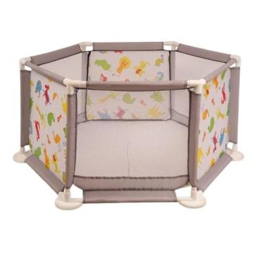 Imagem de Cercadinho safari de bebê unissex colorido divertido styll