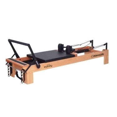 Imagem de Aparelho de Pilates Reformer Infinity Preto - Metalife