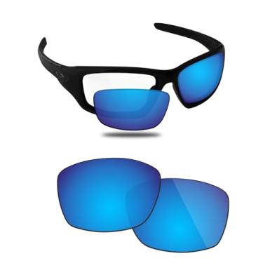 Imagem de Fiskr Lentes polarizadas de substituição compatíveis com óculos de sol Oakley Valve New 2014 OO9236, resistente a impactos e ajuste perfeito, Azul gelo, One Size