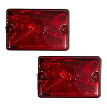 Imagem de 2 Lanterna Lateral Caminhão Carreta Bau Tijolinho Gf0.115