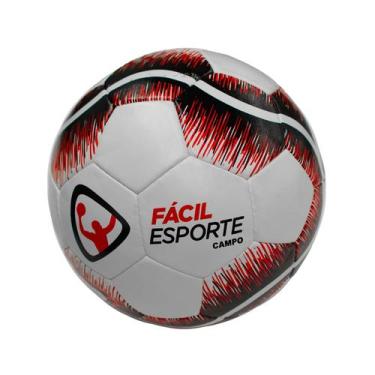 Imagem de Bola De Campo Seleção Profissional Vermelha e Branca - FÁCIL ESPORTE