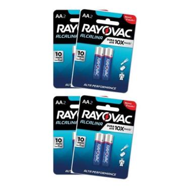Imagem de 8 Pilha Alcalina Rayovac Pequena Aa Com Nf Original