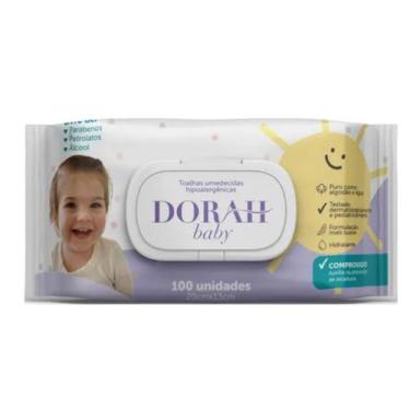 Imagem de Lenço Umedecido Baby Com 100 Unidades - Dorah - Cham S Industria De Co