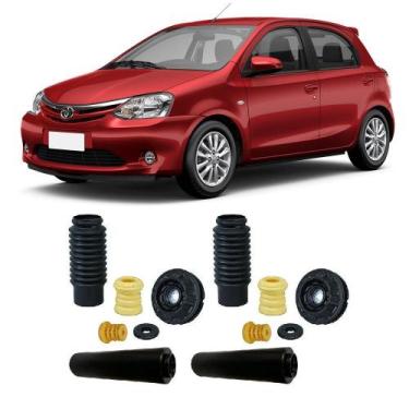 Imagem de 04 Kits Batentes Toyota Etios 2012 Até 2020 DianteiroTraseiro - Skyll 