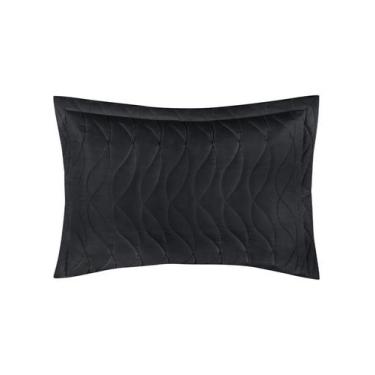 Imagem de Porta Travesseiro Toque Acetinado Altenburg Preto, UN, Preto