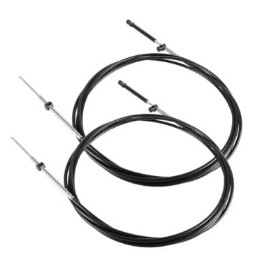 Imagem de SleYuYir 2 peças CC17919 cabos de controle de mudança e acelerador de barco de 5,8 m, conjunto de cabos remotos 600A Gen I, compatível com motores de popa Mercury MerCruiser Marine Force