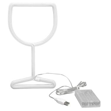 Imagem de Zerodis A Fonte de Luz de Neon LED que Economiza Energia Neon para Celeiros de Barra, Fonte de Alimentação Dupla para Casamentos e Materiais de PVC aprox. 10.5in*5.9in*0,6in (Luz azul)