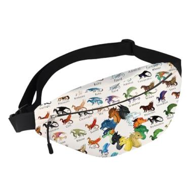 Imagem de G2TUP Pacote de pochete Wings Dragon Darkstalker Dragon Novel Gift Dragon Tribes Crossbody Bag Wings Dragon Bookish Merch, W Dragon WB, Bolsa de cintura transversal