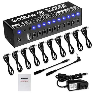 Imagem de Fonte de alimentação de pedal de guitarra 10 vias DC para pedal de efeito 9V 12V 18V com porta USB (5V2A) GD-02