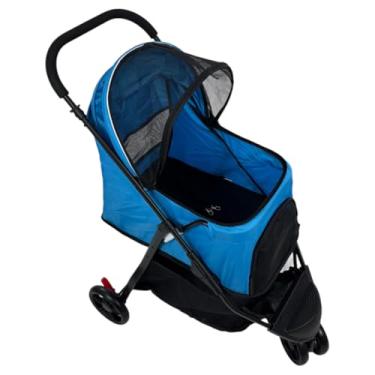 Imagem de Carrinho de Passeio Pet De Estimação Para Cães E Gatos Azul