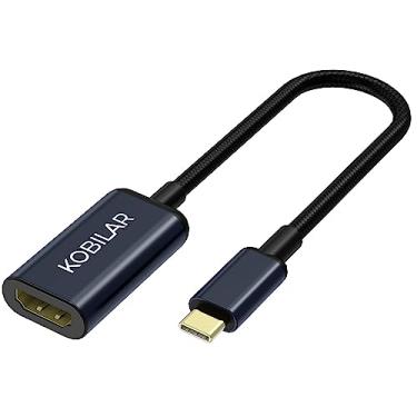 Imagem de Kobilar Adaptador Usb C Para Hdmi - Alta Resolução (4K A 60 Hz) Estrutura De Alumínio Com Plugue Dourado 30 Mícrons Apple Ipad, Macbook Pro/Air, Thunderbolt 4/3, Galaxy/Monitor