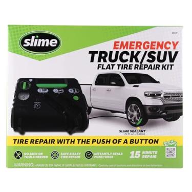 Imagem de Slime Kit de emergência de perfuração de pneu plano 50139, inclui selante e bomba de inflador de pneu, analógico, adequado para caminhões, SUVs e vans, 15 minutos de correção