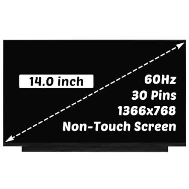 Imagem de Substituição para tela LCD HP 14-dq0040nr 1366x768 35.6 cm 30 pinos 60Hz painel digitalizador visor LED (apenas para tela não sensível ao toque)