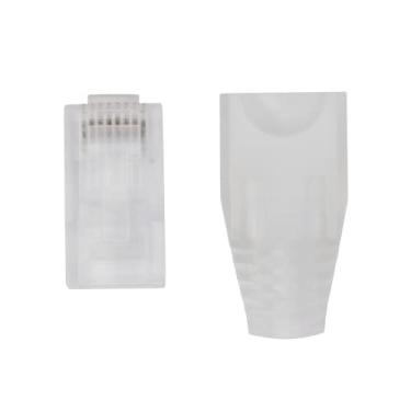 Imagem de Capa Para Conector RJ45 Cat6 com 10 unidades Transparente Intelbras