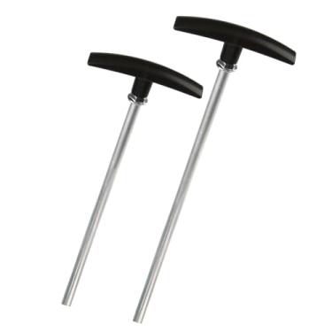 Imagem de Kit de extensão de tubo de válvula de resíduos RV 23 cm e 30 cm, compatível com válvula de resíduos Valterra/Camco, conjunto de substituição de manípulo de válvula de despejo para trailer, kit de