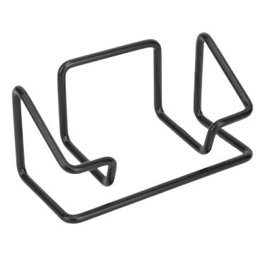 Imagem de Fockety Business Card Holder Desk, 5 Pcs Grande Capacidade de Ferro Metal Business Card Display Stand Cartão de Visita Stand Nome do Cartão para Office Home Desktop (BLACK)